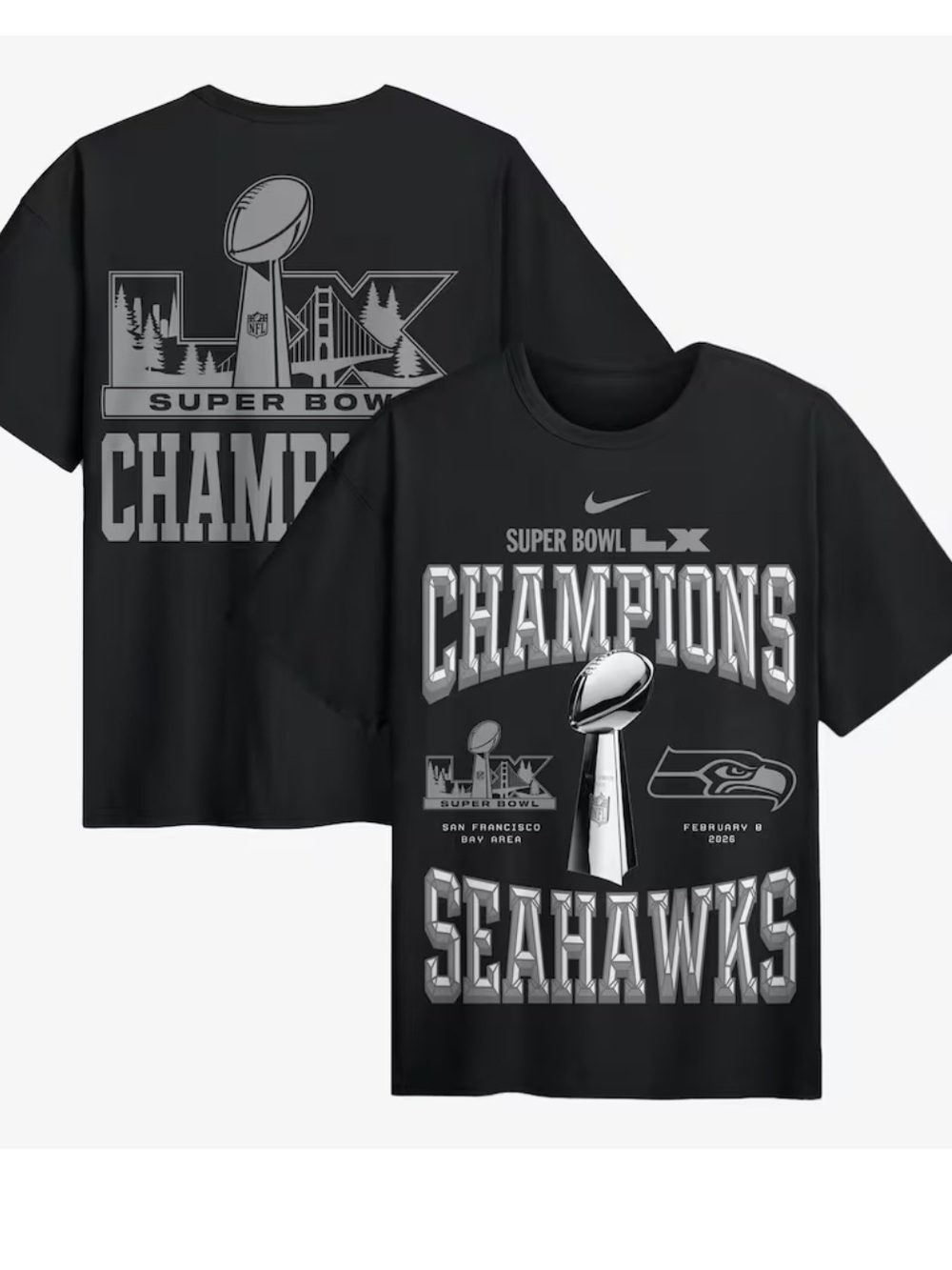 Nike Seattle Seahawks Super Bowl LX Champions Locker Room Trophy Collection